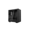 Caixa de PC DeepCool CH510 Midi Tower preta — vidro temperado, microATX/ATX, suporta radiadores de 360 mm à frente/em cima, comprimento máximo de GPU 38 cm, fonte de alimentação em baixo, 7 slots de expansão