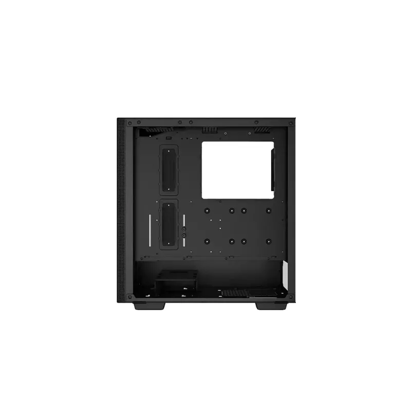 Caixa de PC DeepCool CH510 Midi Tower preta — vidro temperado, microATX/ATX, suporta radiadores de 360 mm à frente/em cima, comprimento máximo de GPU 38 cm, fonte de alimentação em baixo, 7 slots de expansão
