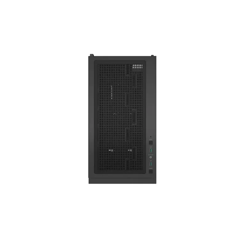 Caixa de PC DeepCool CH510 Midi Tower preta — vidro temperado, microATX/ATX, suporta radiadores de 360 mm à frente/em cima, comprimento máximo de GPU 38 cm, fonte de alimentação em baixo, 7 slots de expansão