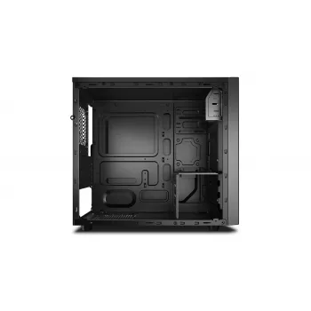 Caixa de PC DeepCool Matrexx 30 SI Mini Tower — Micro ATX/Mini-ITX, 3x3,5 polegadas + 2x2,5 polegadas baías, GPU 25 cm, cooler de CPU 15,1 cm, fonte de alimentação em cima, preta