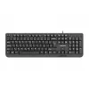 Teclado USB com fio NATEC NKL-1151 — preto, layout CZ-SK (eslovaco), 104 teclas, cabo USB, cabo de 1,8 m