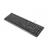 Teclado USB com fio NATEC NKL-1151 — preto, layout CZ-SK (eslovaco), 104 teclas, cabo USB, cabo de 1,8 m