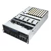 Servidor rack ASUS ESC8000A-E13 (4U) prateado – LGA 6096, AMD EPYC, DDR5, até 3 TB, 24 DIMM, 2× CPU, fonte de alimentação 3200 W