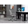 Cadeira de escritório giratória ActiveJet YK507 – assento acolchoado, encosto em malha, estofamento em tecido cinzento, altura 90–100 cm, largura do encosto 45 cm