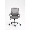 Cadeira de escritório giratória ActiveJet YK507 – assento acolchoado, encosto em malha, estofamento em tecido cinzento, altura 90–100 cm, largura do encosto 45 cm