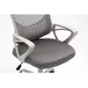 Cadeira de escritório giratória ActiveJet YK507 – assento acolchoado, encosto em malha, estofamento em tecido cinzento, altura 90–100 cm, largura do encosto 45 cm