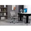 Cadeira de escritório giratória ActiveJet YK507 – assento acolchoado, encosto em malha, estofamento em tecido cinzento, altura 90–100 cm, largura do encosto 45 cm