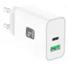 Carregador móvel Techly IPW-USB-30WACG universal branco AC carregamento rápido interior