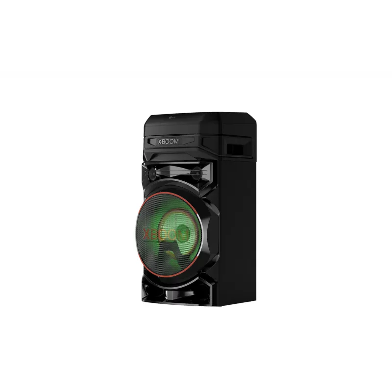 Coluna de festa LG XBOOM RNC5 — 2.0 canais, 2 vias, Bluetooth 4.0 (AAC/SBC), USB-A, FM, LED RGB, 13,8 kg