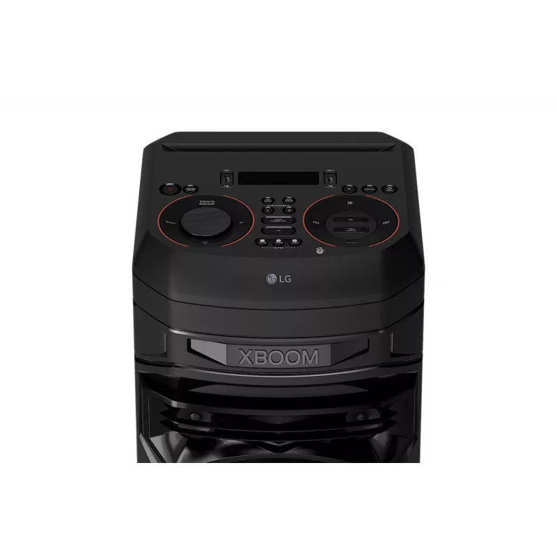 Coluna de festa LG XBOOM RNC5 — 2.0 canais, 2 vias, Bluetooth 4.0 (AAC/SBC), USB-A, FM, LED RGB, 13,8 kg
