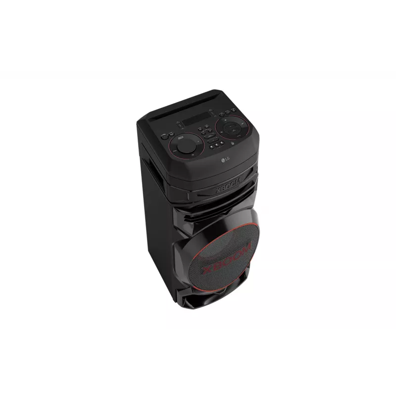 Coluna de festa LG XBOOM RNC5 — 2.0 canais, 2 vias, Bluetooth 4.0 (AAC/SBC), USB-A, FM, LED RGB, 13,8 kg