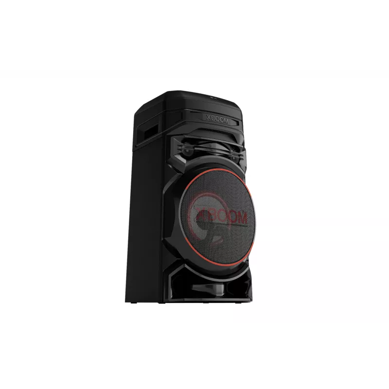 Coluna de festa LG XBOOM RNC5 — 2.0 canais, 2 vias, Bluetooth 4.0 (AAC/SBC), USB-A, FM, LED RGB, 13,8 kg
