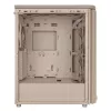 Caixa de PC ASUS ProArt PA401 Wood Edition Beige — Mid-Tower, painel frontal em metal