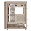Caixa de PC ASUS ProArt PA401 Wood Edition Beige — Mid-Tower, painel frontal em metal