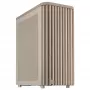 Caixa de PC ASUS ProArt PA401 Wood Mesh PWM Beige — ATX, madeira, 2×160 mm frente, 1×120 mm traseira, 2×3,5 polegadas + 2×2,5 polegadas baías