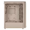Caixa de PC ASUS ProArt PA401 Wood Mesh PWM Beige — ATX, madeira, 2×160 mm frente, 1×120 mm traseira, 2×3,5 polegadas + 2×2,5 polegadas baías