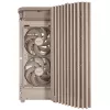 Caixa de PC ASUS ProArt PA401 Wood Mesh PWM Beige — ATX, madeira, 2×160 mm frente, 1×120 mm traseira, 2×3,5 polegadas + 2×2,5 polegadas baías