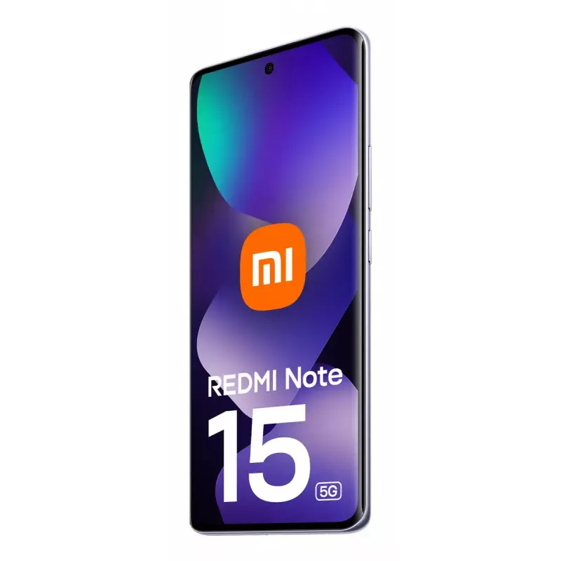 Smartphone Xiaomi Redmi Note 15 5G — Snapdragon 6 Gen 3, 8 GB RAM, 256 GB, 6,67 polegadas FHD+, 108 MP, 5520 mAh, roxo