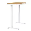 Secretária com regulação elétrica de altura ActiveJet ET119W-C 140x70 cm — 1 motor, altura 725–1225 mm, branco/carvalho