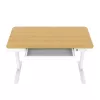 Secretária com regulação elétrica de altura ActiveJet ET119W-C 140x70 cm — 1 motor, altura 725–1225 mm, branco/carvalho