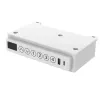 Secretária com regulação elétrica de altura ActiveJet ET119W-C 140x70 cm — 1 motor, altura 725–1225 mm, branco/carvalho