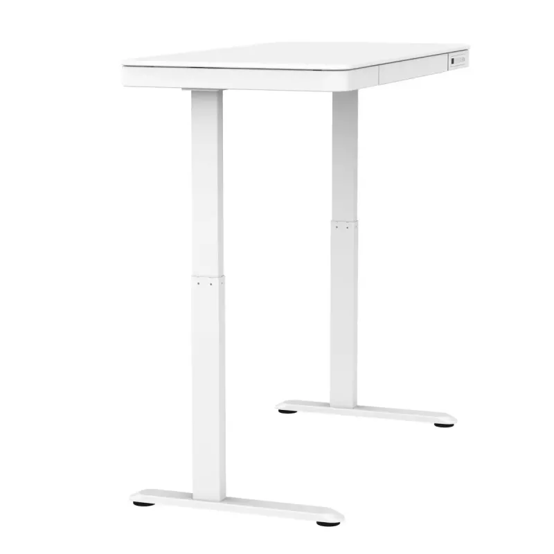 Secretária com regulação elétrica de altura ActiveJet ET119W-C 140x70 cm, curso 50 cm, carga 45 kg, branco