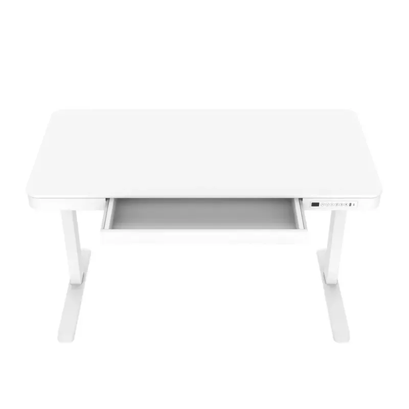 Secretária com regulação elétrica de altura ActiveJet ET119W-C 140x70 cm, curso 50 cm, carga 45 kg, branco