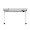 Secretária com regulação elétrica de altura ActiveJet ET119W-C 140x70 cm, curso 50 cm, carga 45 kg, branco