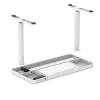 Secretária com regulação elétrica de altura ActiveJet ET119W-C 140x70 cm, curso 50 cm, carga 45 kg, branco