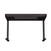 Secretária ActiveJet ET119W-C com regulação elétrica de altura 140 x 70 cm preto/nogueira com portas USB-A e USB-C