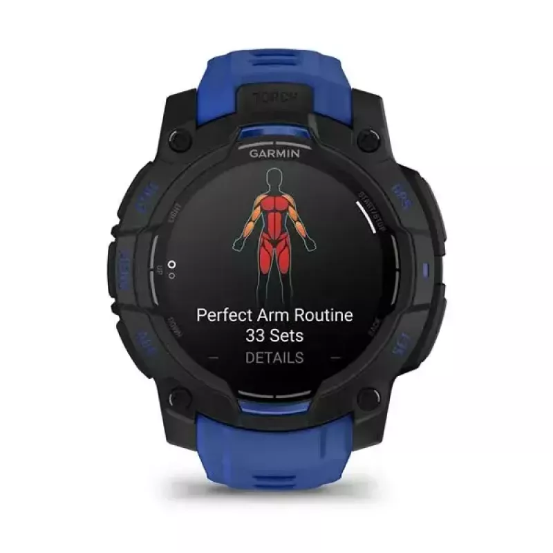 Smartwatch GARMIN Instinct 3 AMOLED 1,2 polegadas GPS, caixa de 45 mm, ecrã 390x390, 10 ATM, bateria de iões de lítio