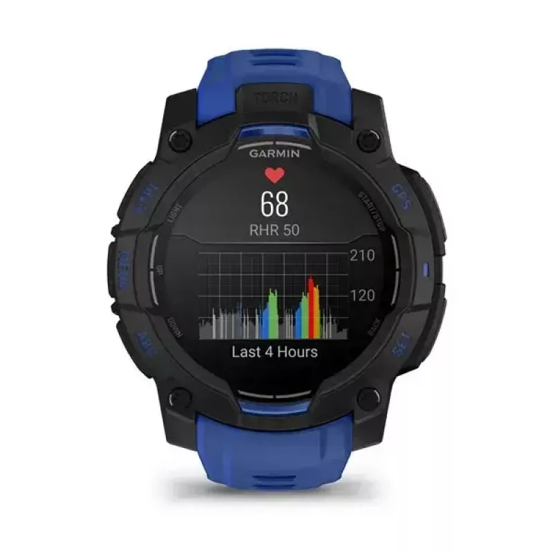 Smartwatch GARMIN Instinct 3 AMOLED 1,2 polegadas GPS, caixa de 45 mm, ecrã 390x390, 10 ATM, bateria de iões de lítio