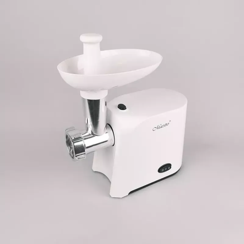 Picadora de carne Maestro MR852, 1000 W, branca, lâmina de aço inoxidável, função reversa