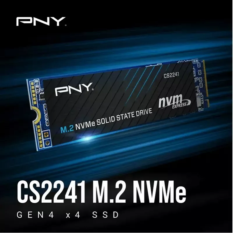 SSD interno PNY M.2 2280 512 GB M280CS2241-512-BLK, SATA/NVMe não especificado