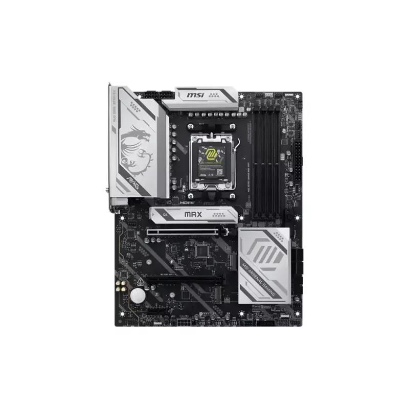 Placa-mãe MSI MAG X870E GAMING MAX WIFI — AMD X870E, socket AM5, DDR5, 4 DIMM, ATX, Wi-Fi 7, 5Gb LAN