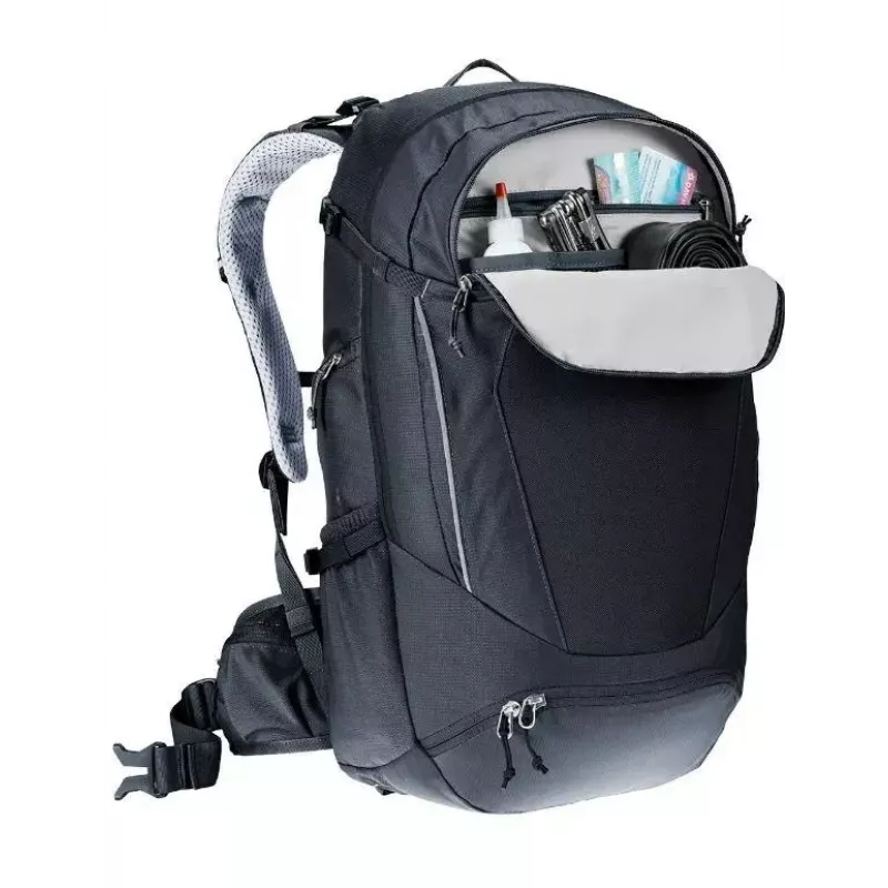 Mochila DEUTER Trans Alpine 30 – mochila de bicicleta 30L, preto
