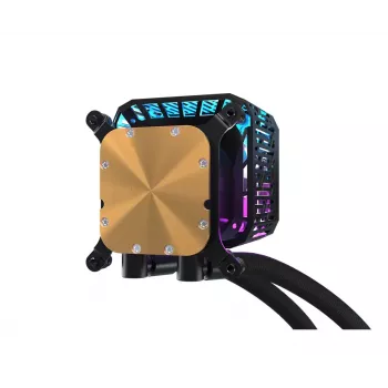 Kit de refrigeração líquida ASRock Phantom Gaming 360 LCD — ventoinha de 120 mm, LGA1700/AM5/AM4, preto