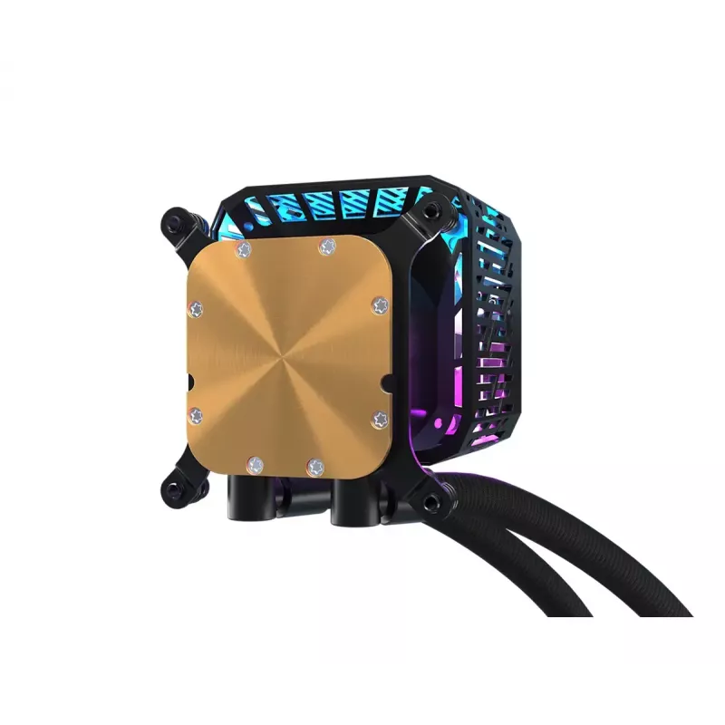 Kit de refrigeração líquida ASRock Phantom Gaming 360 LCD — ventoinha de 120 mm, LGA1700/AM5/AM4, preto
