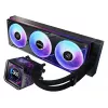 Kit de refrigeração líquida ASRock Phantom Gaming 360 LCD — ventoinha de 120 mm, LGA1700/AM5/AM4, preto