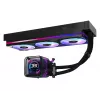 Kit de refrigeração líquida ASRock Phantom Gaming 360 LCD — ventoinha de 120 mm, LGA1700/AM5/AM4, preto