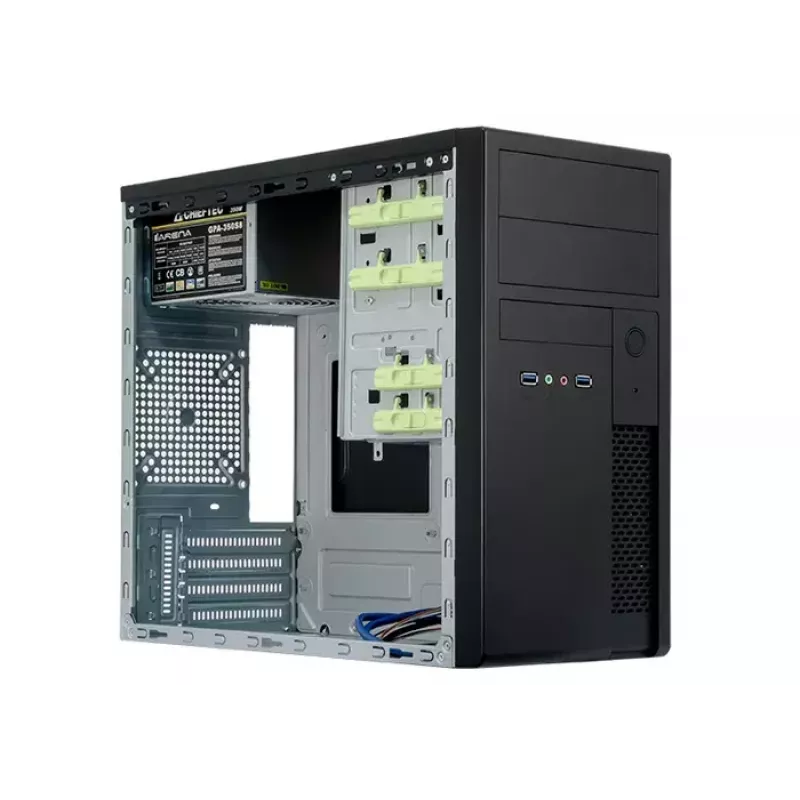 Caixa de computador Chieftec XT-01B-350GPB Mini Tower preto 350 W