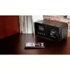 Rádio de internet Krüger&Matz KM0816.1 — preto, Bluetooth 5.2, FM, 2×7 W, 430 estações, comando, entrada de auscultadores de 3,5 mm