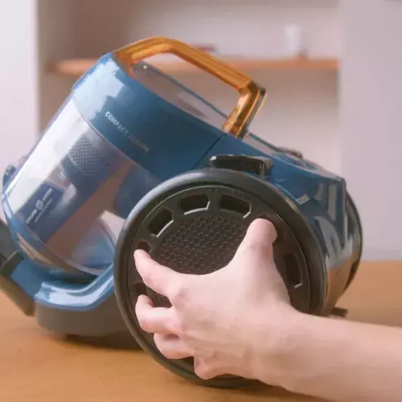 Aspirador de pó com saco Taurus Homeland Cyclone 2 L, Seco, 800 W, Sem saco, HEPA, Ciclónico, Azul/Preto