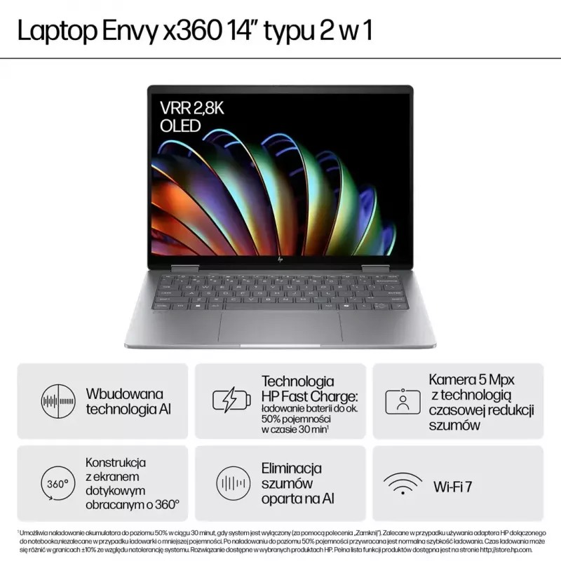 Portátil HP ENVY x360 14 polegadas Ryzen 7 8840HS 16 GB 512 GB Win11Home