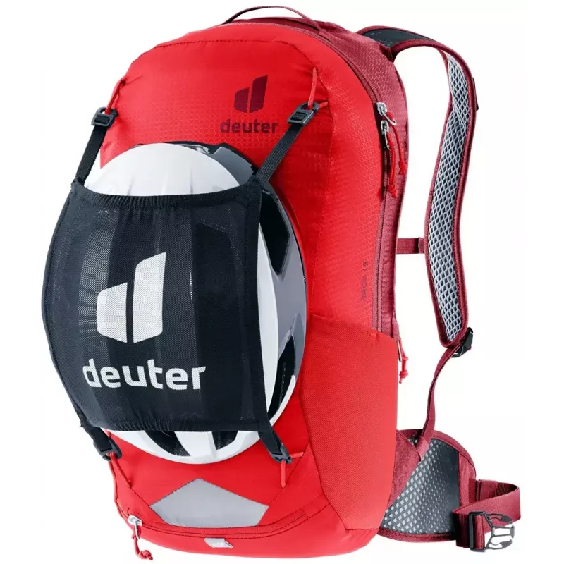 Mochila de dia DEUTER Race 16 — mochila de dia, capacidade 16 L, cherry