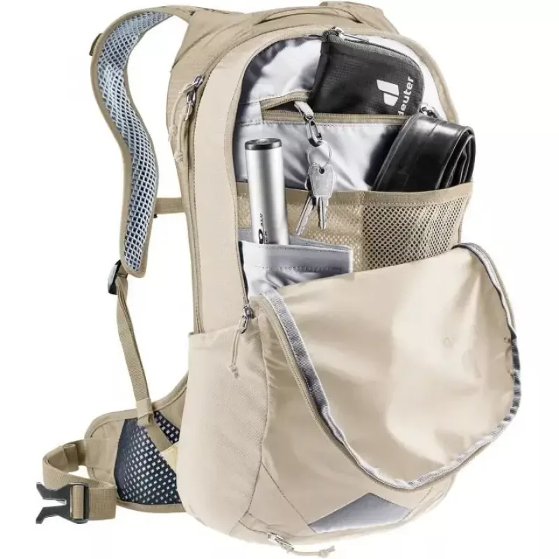 Mochila de bicicleta DEUTER Race Air 10 — mochila de bicicleta leve de 10 litros, alu/Graustone