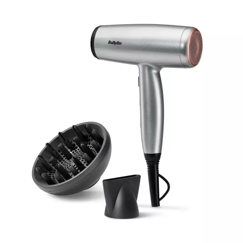 Secador de cabelo BaByliss Cosmos D580DE 2100 W Satin Steel motor DC