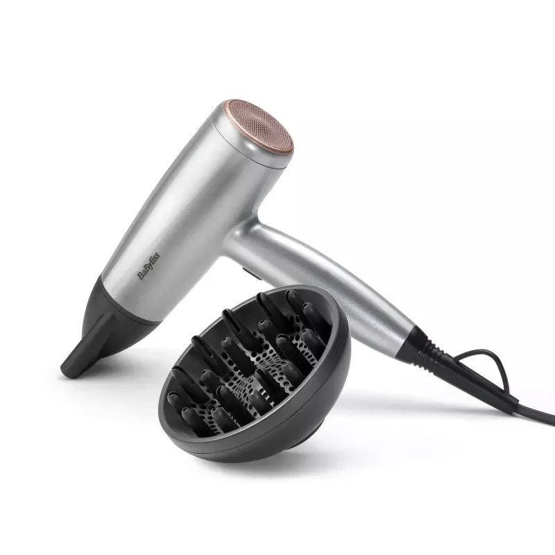Secador de cabelo BaByliss Cosmos D580DE 2100 W Satin Steel motor DC
