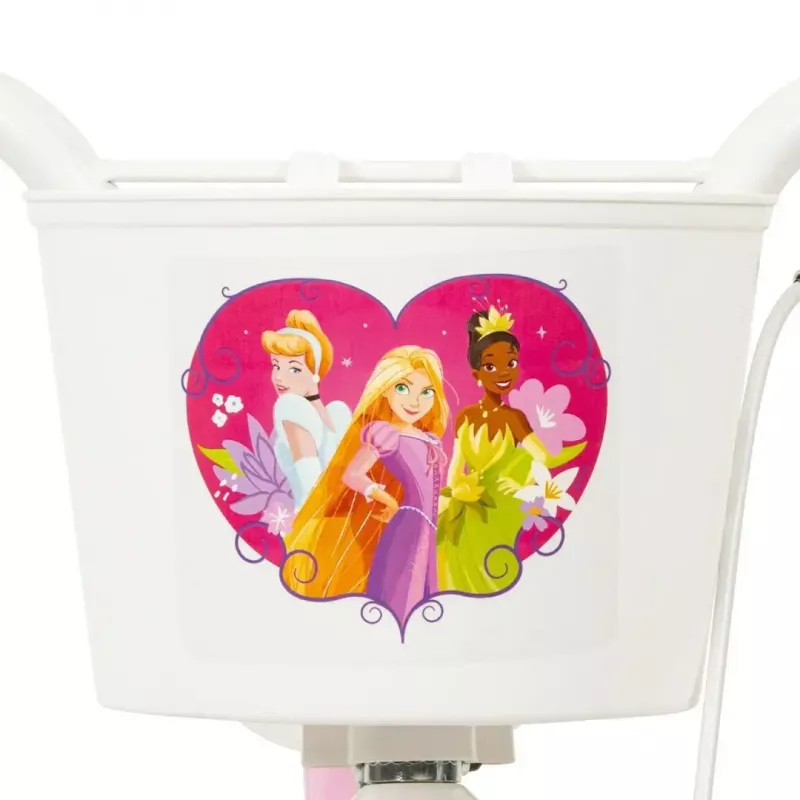 Bicicleta infantil HUFFY Disney PRINCESS 12 polegadas — rodas de 12 polegadas, transmissão de entrada, rodinhas incluídas