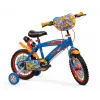 Bicicleta infantil Toimsa 14 polegadas Hot Wheels modelo 1468, rodas de 14 polegadas, quadro em aço, compatível com rodinhas